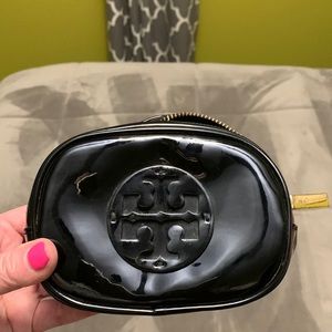 Patent leather Tory Burch cosmetic bag